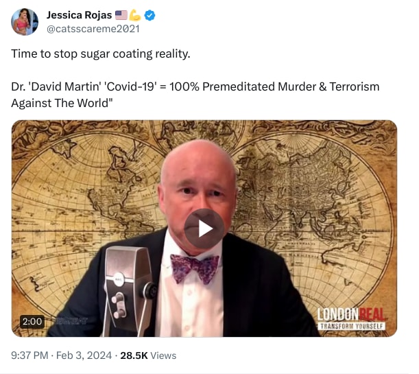 An X (Twitter) post from @catsscareme2021 - Jessica Rojas 🇺🇸💪