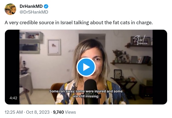 An X (Twitter) post from @DrSHankMD - DrHankMD