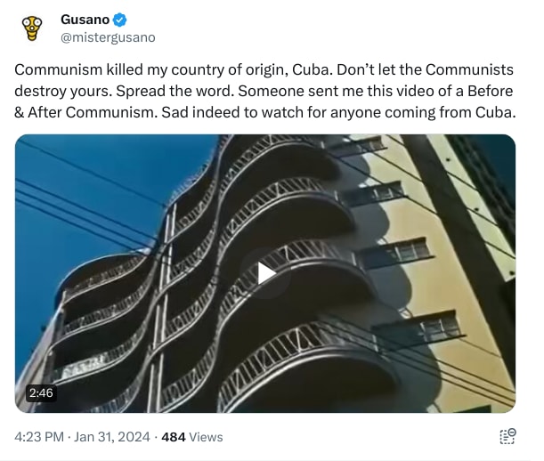 An X (Twitter) post from @mistergusano - Gusano