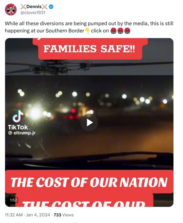 An X (Twitter) post from @clovis1931 - ⚔Dennis⚔