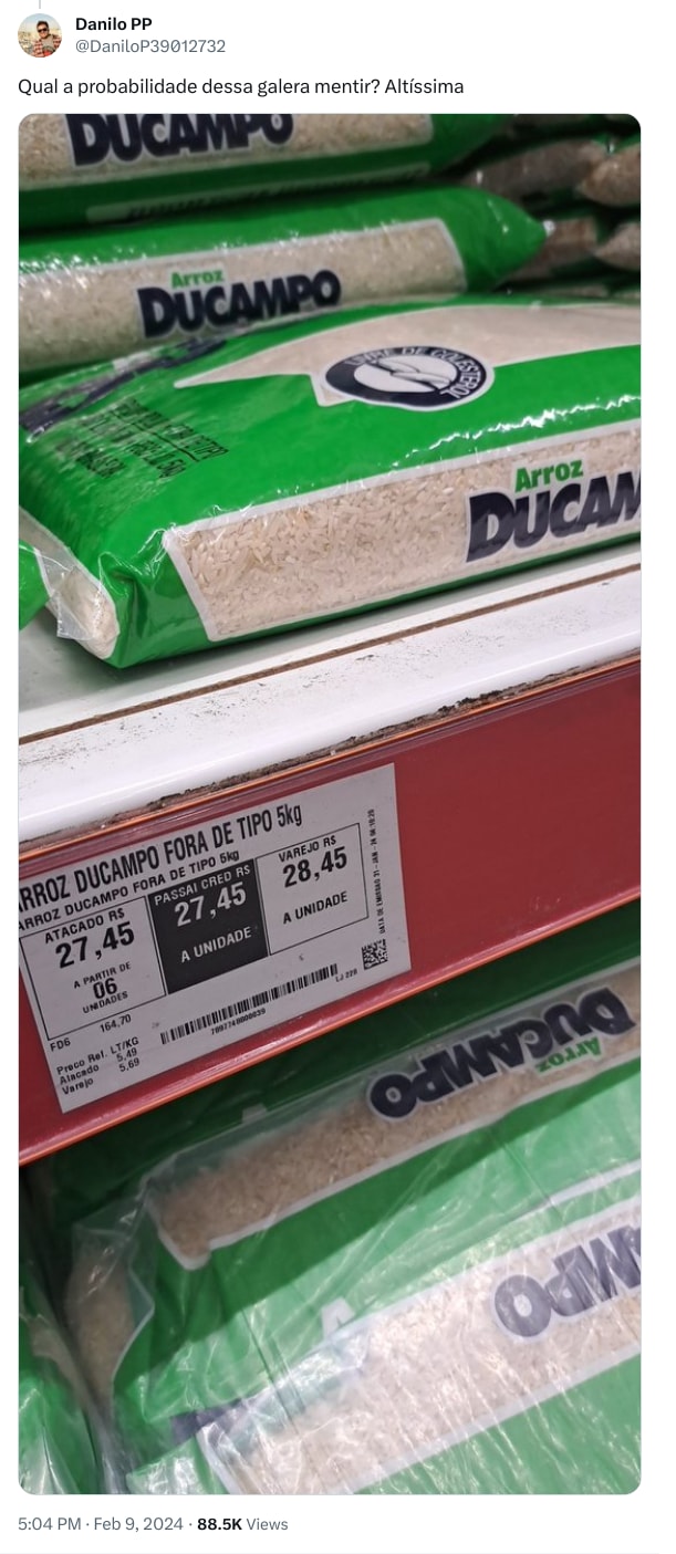 An X (Twitter) post from @DaniloP39012732 - Danilo PP