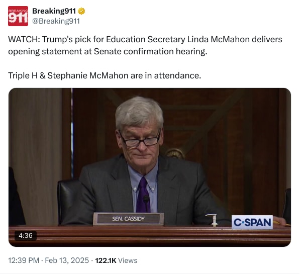 An X (Twitter) post from @Breaking911 - Breaking911