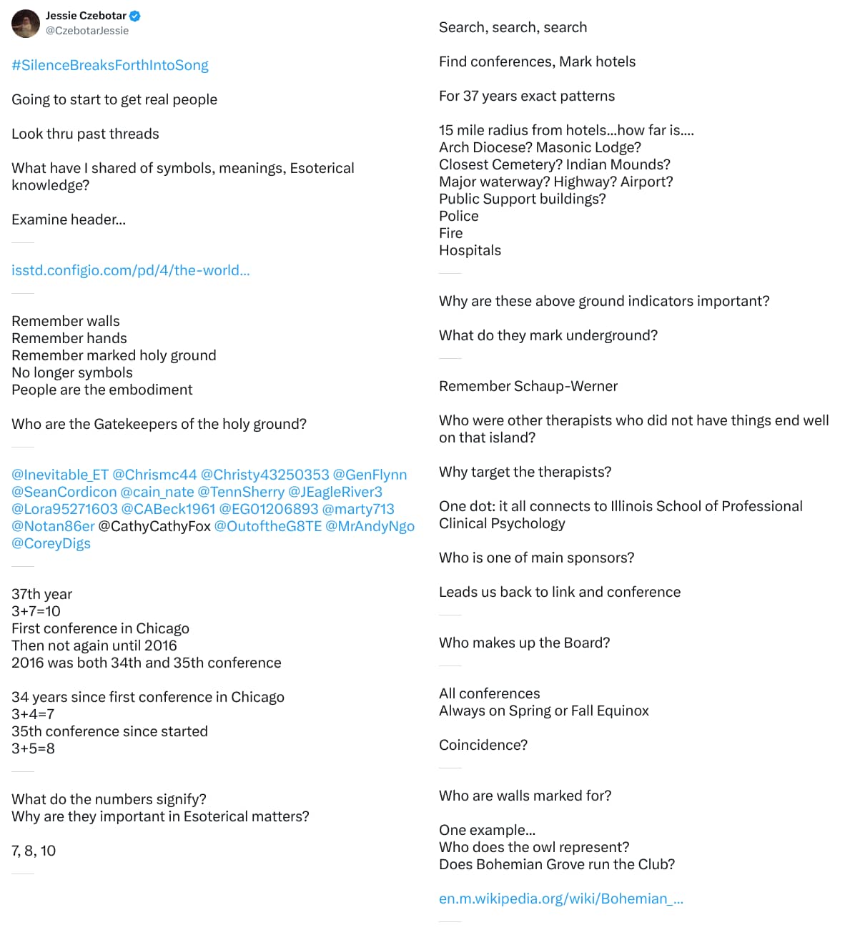 An X (Twitter) post from @CzebotarJessie - Jessie Czebotar