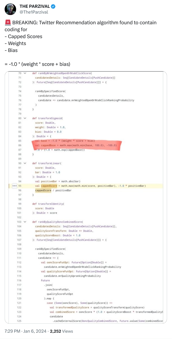 An X (Twitter) post from @The1Parzival - THE PARZIVAL