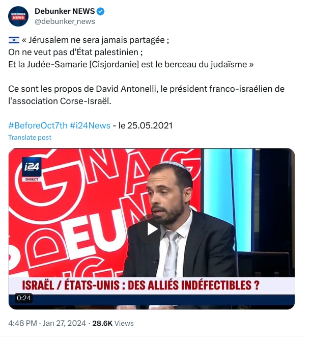 An X (Twitter) post from @debunker_news - Debunker NEWS