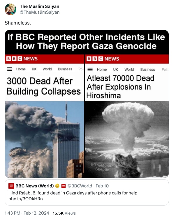 An X (Twitter) post from @TheMuslimSaiyan - The Muslim Saiyan