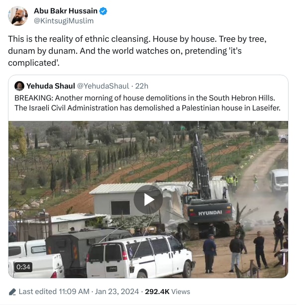 An X (Twitter) post from @KintsugiMuslim - Abu Bakr Hussain