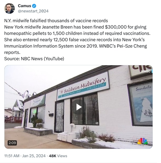 An X (Twitter) post from @newstart_2024 - Camus