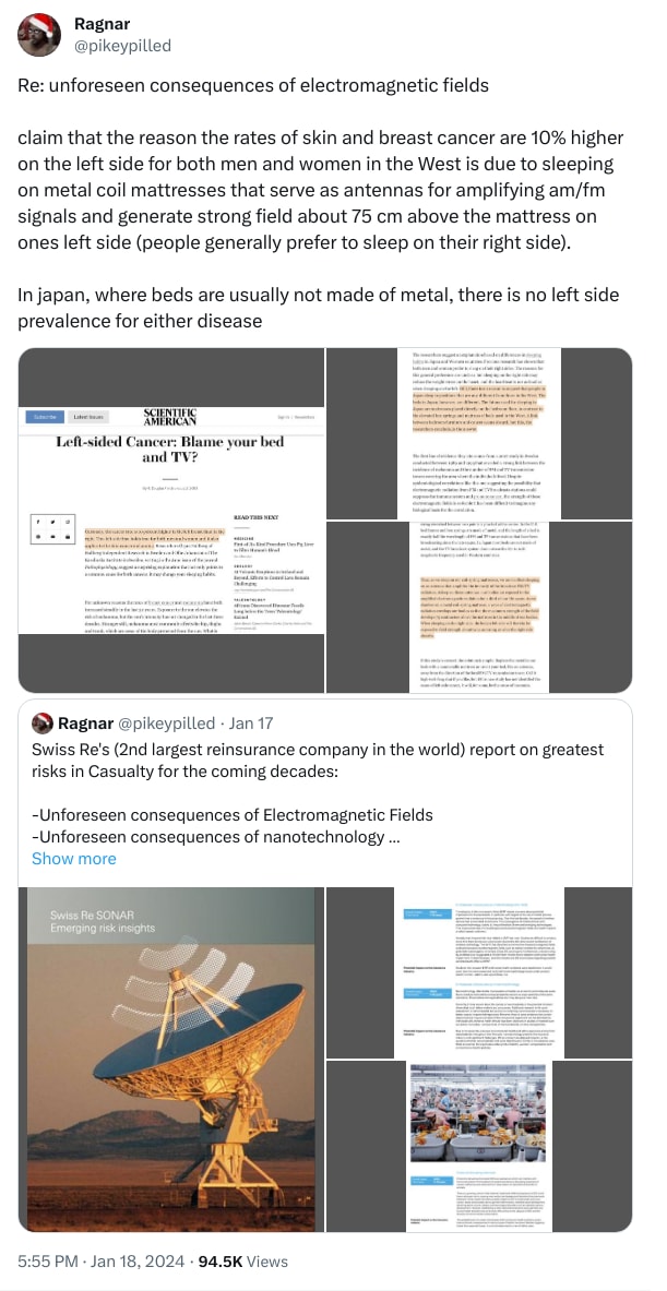 An X (Twitter) post from @pikeypilled - Ragnar