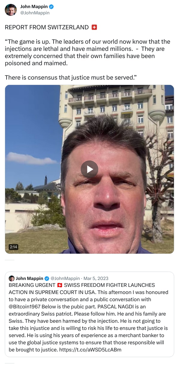 An X (Twitter) post from @JohnMappin - John Mappin