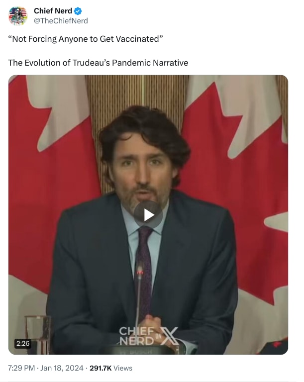 An X (Twitter) post from @TheChiefNerd - Chief Nerd