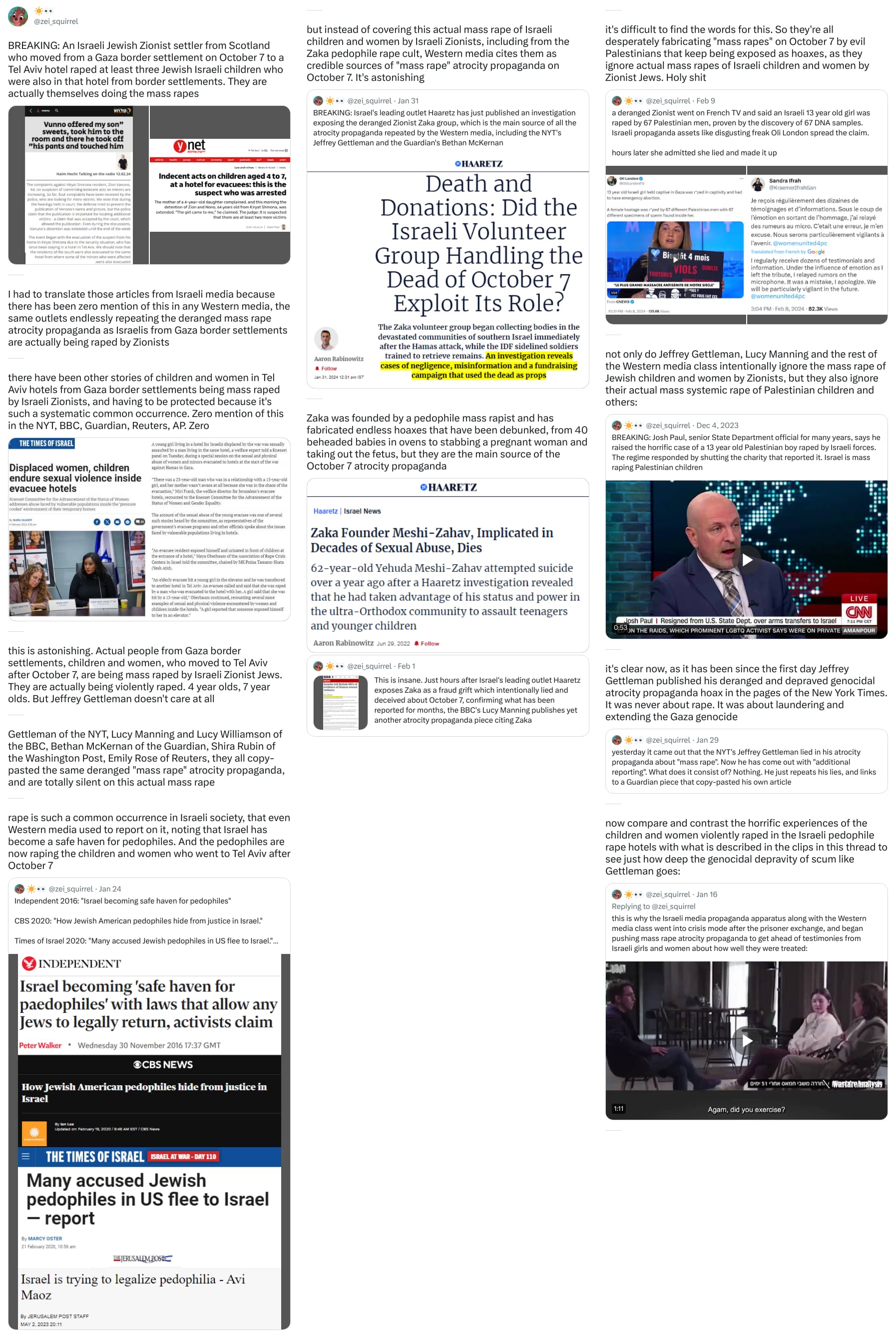 An X (Twitter) post from @zei_squirrel - ☀️👀