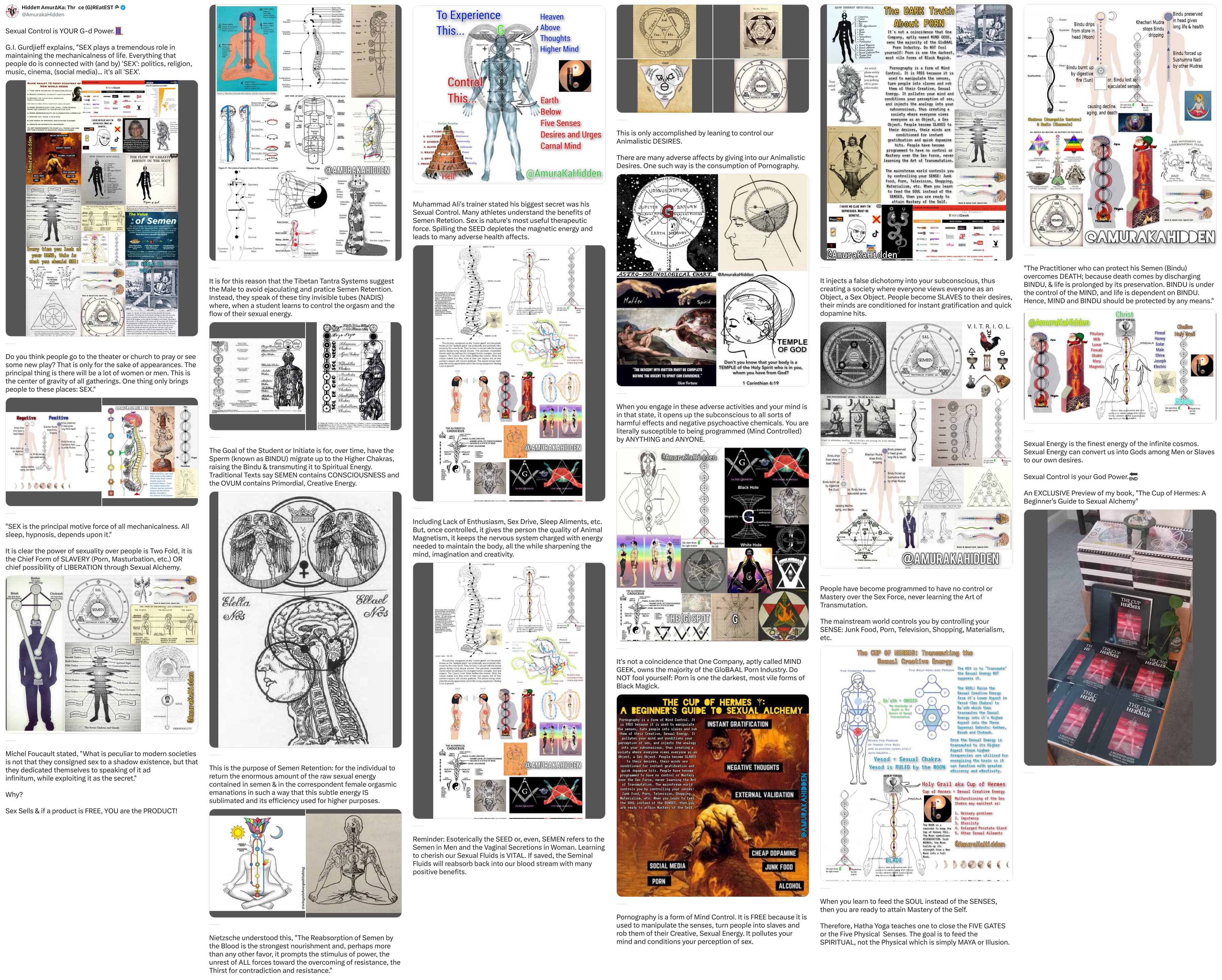 An X (Twitter) post from @AmurakaHidden - Hiddeπ Amur∆Ka: Thr𓂀ce (G)REatEST ॐ