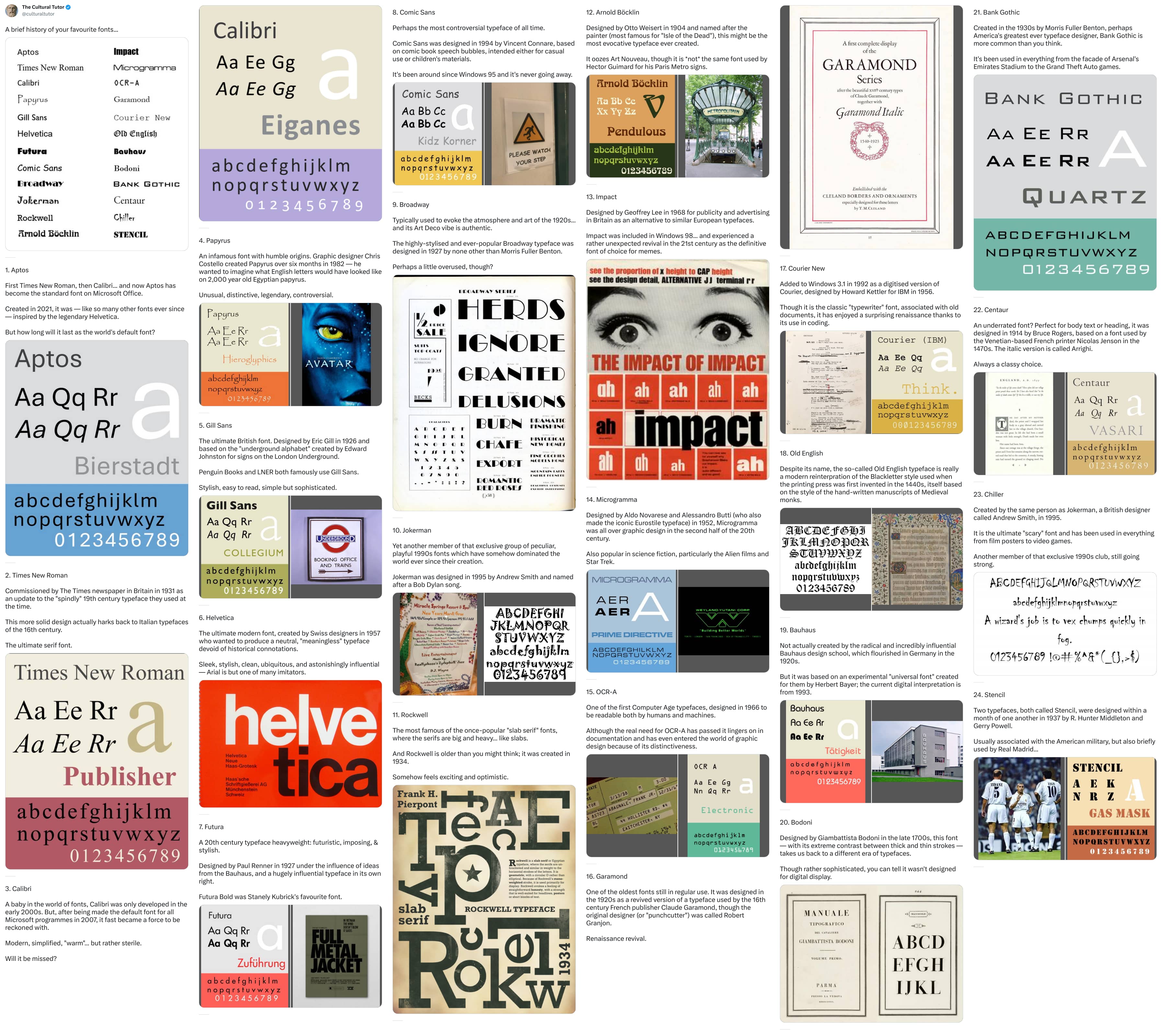 An X (Twitter) post from @culturaltutor - The Cultural Tutor