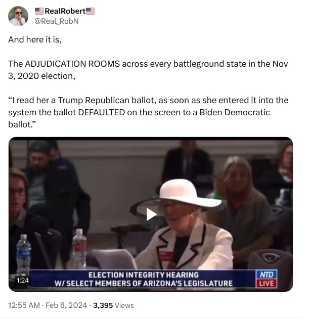 An X (Twitter) post from @Real_RobN - 🇺🇸RealRobert🇺🇸