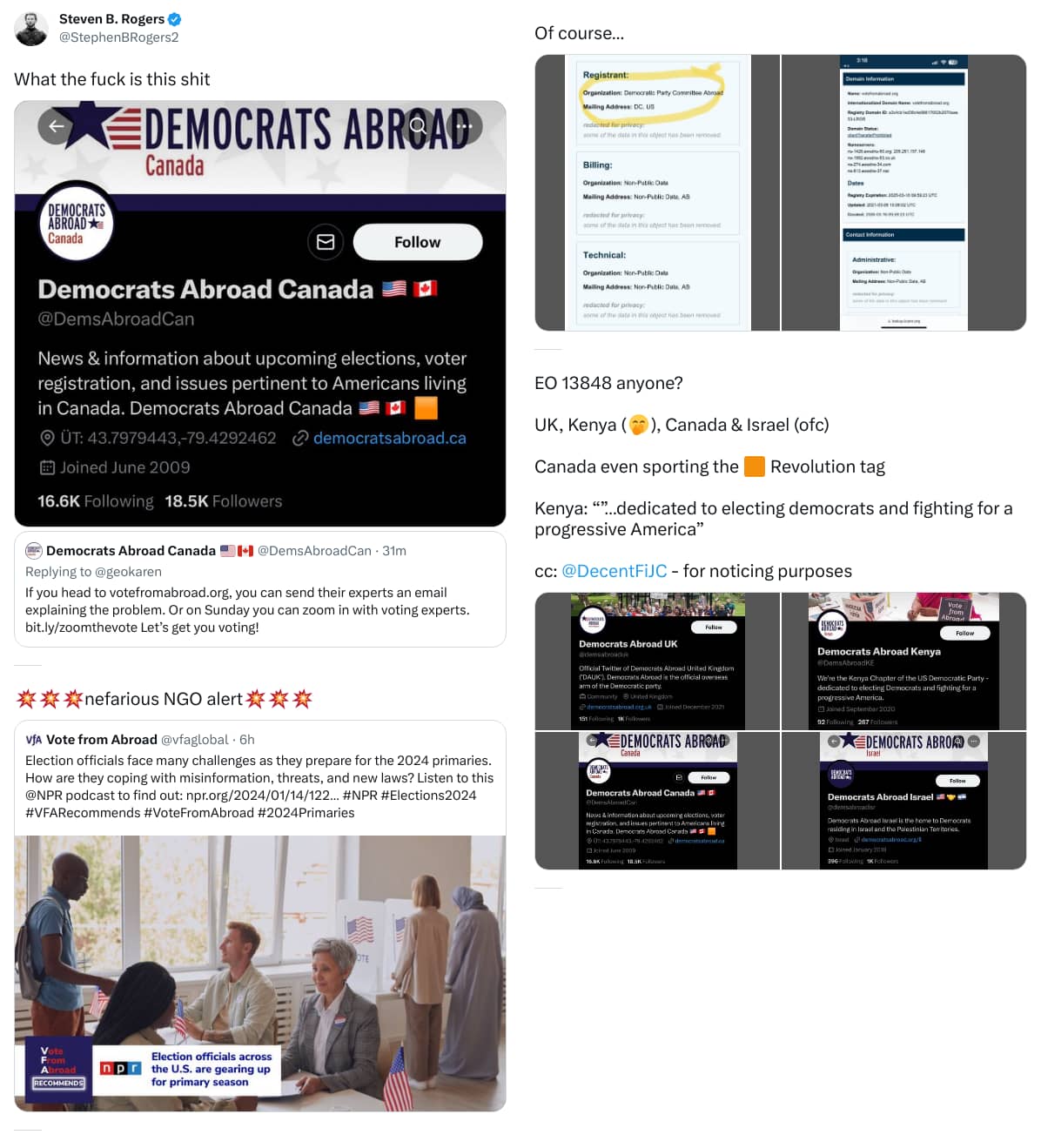 An X (Twitter) post from @StephenBRogers2 - Steven B. Rogers