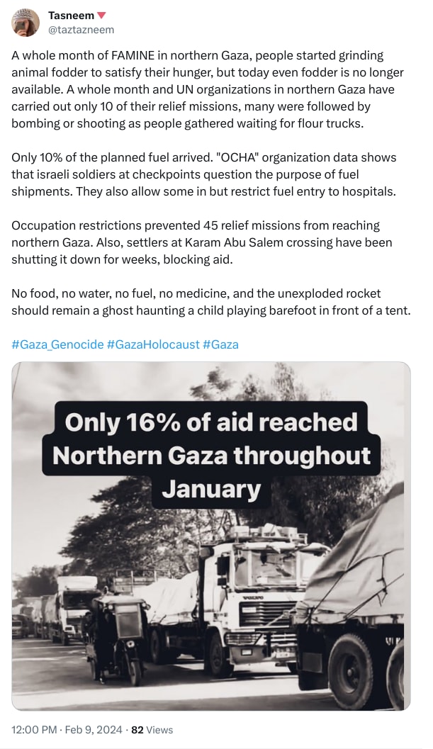 An X (Twitter) post from @taztazneem - Tasneem🔻