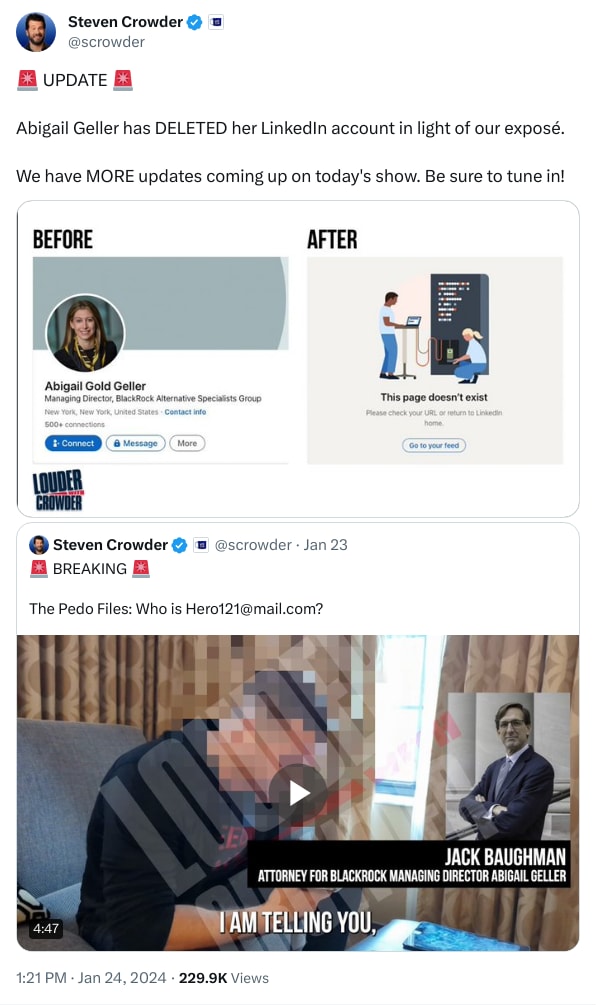 An X (Twitter) post from @scrowder - Steven Crowder