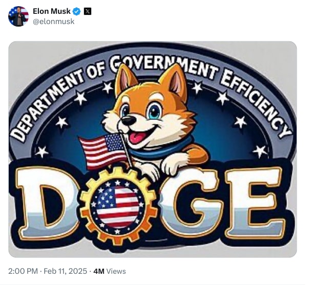 An X (Twitter) post from @elonmusk - Elon Musk