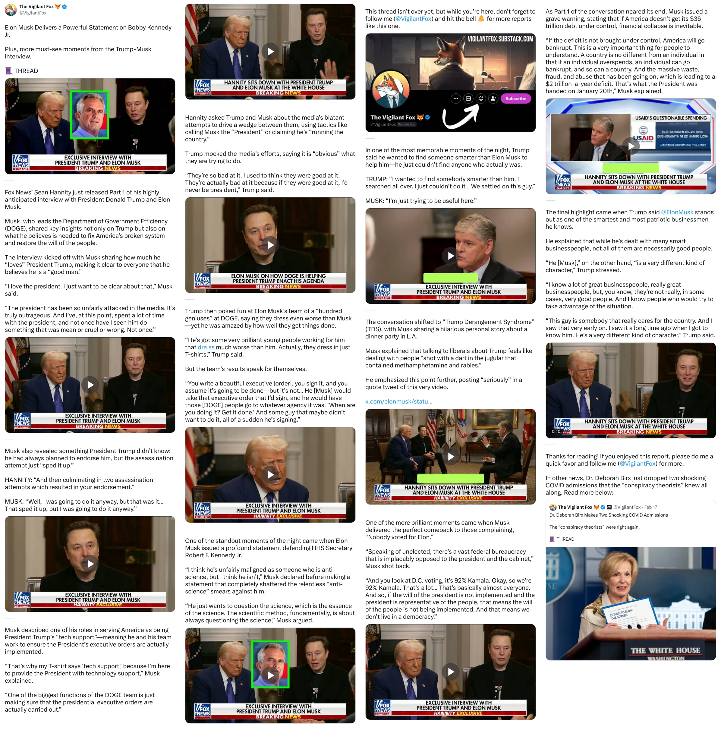 An X (Twitter) post from @VigilantFox - The Vigilant Fox 🦊