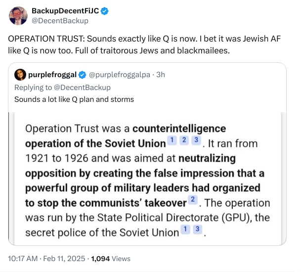 An X (Twitter) post from @DecentBackup - BackupDecentFiJC