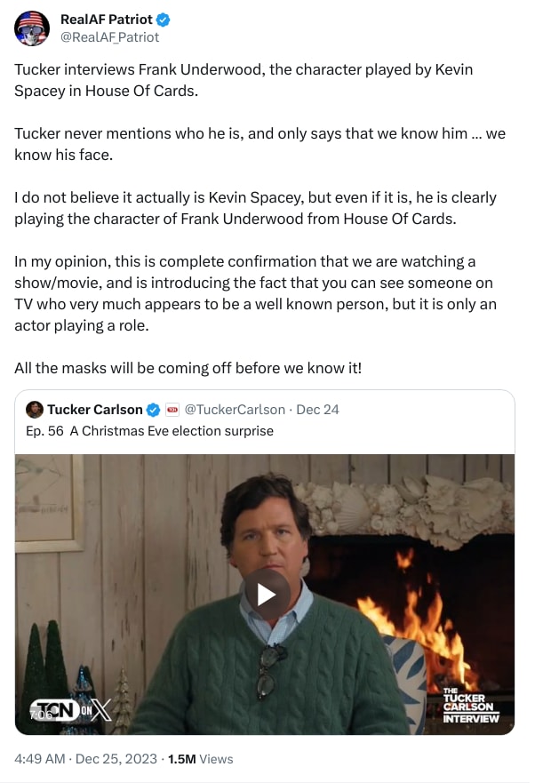 An X (Twitter) post from @RealAF_Patriot - RealAF Patriot