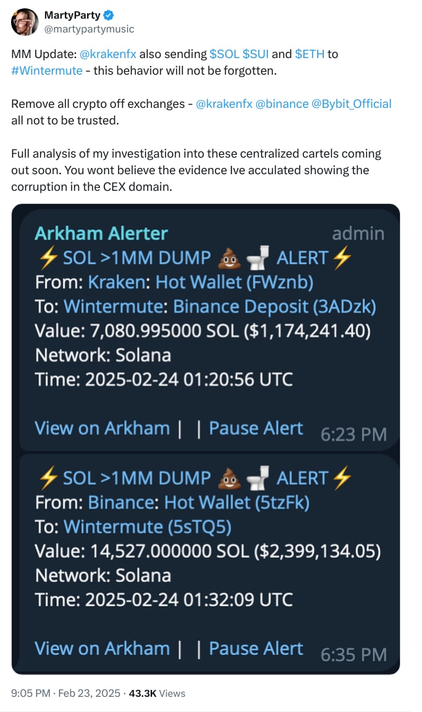 An X (Twitter) post from @martypartymusic - MartyParty