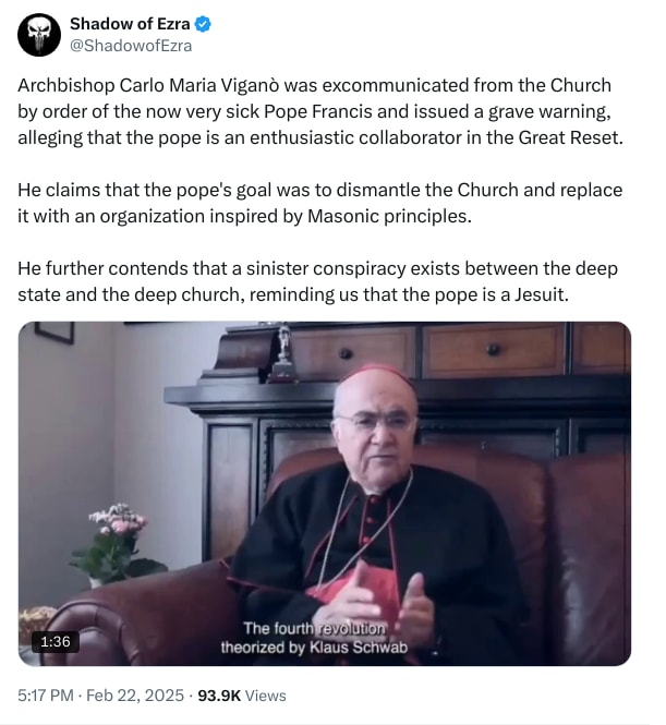 An X (Twitter) post from @ShadowofEzra - Shadow of Ezra