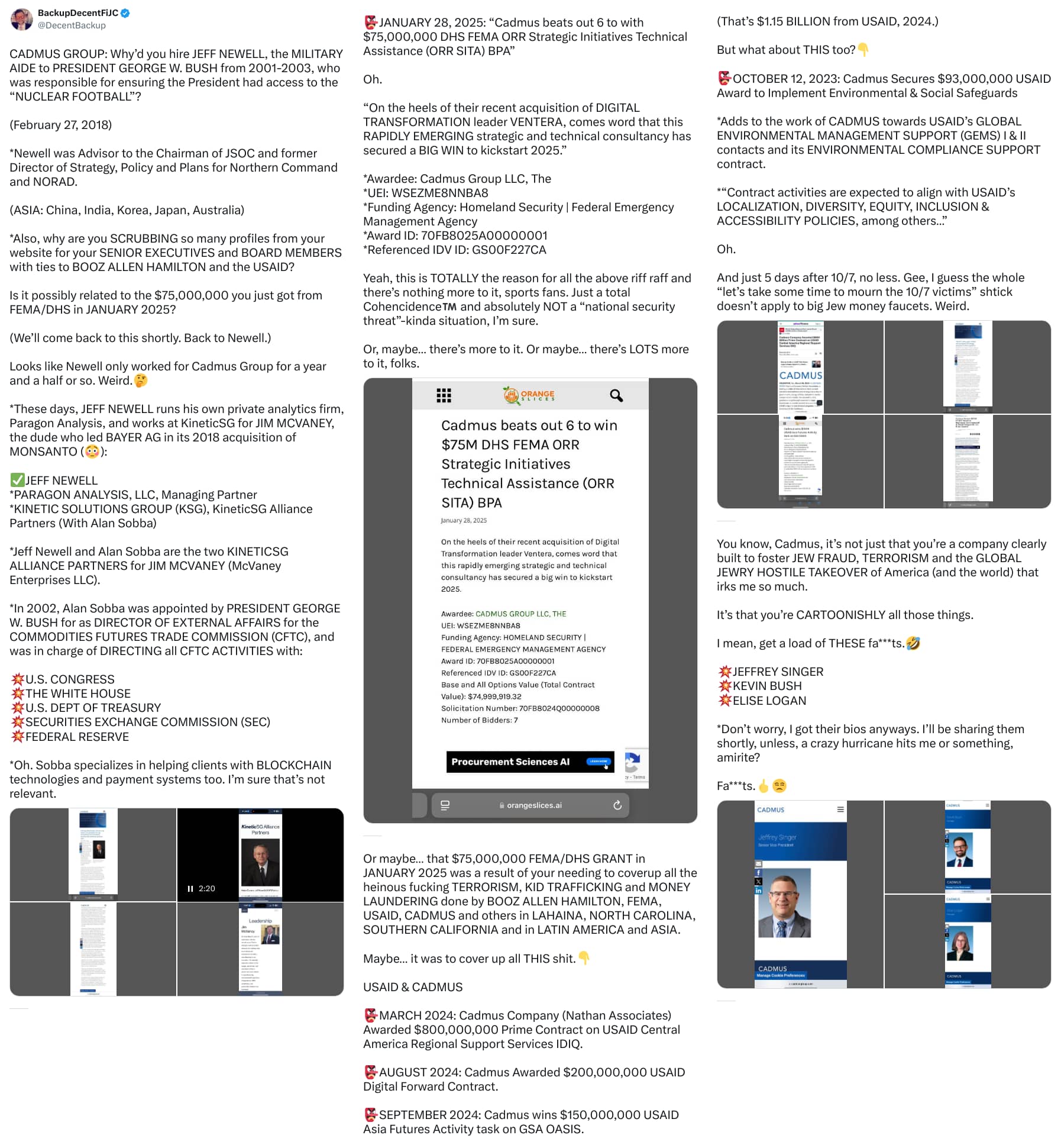 An X (Twitter) post from @DecentBackup - BackupDecentFiJC
