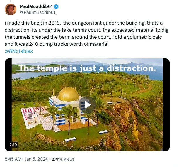 An X (Twitter) post from @Paulmuaddib61_ - PaulMuaddib61