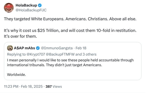 An X (Twitter) post from @HolaBackupFiJC - HolaBackup