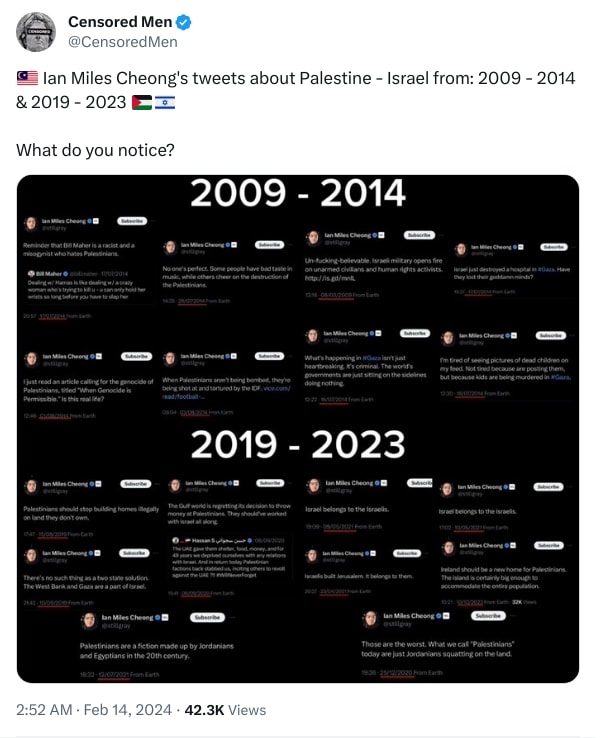 An X (Twitter) post from @CensoredMen - Censored Men